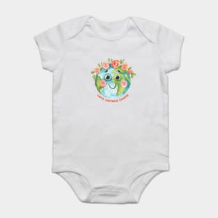 Love Mother Earth Design on EarthDay Baby Bodysuit